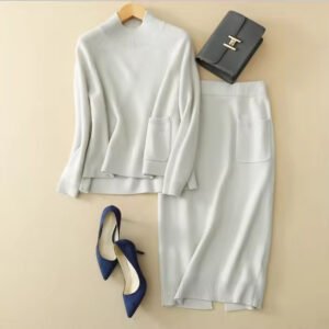 Ladies' Cashmere Sets Sweater Suit Set for Women